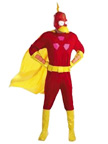 Simpson Red Lycra Super Hero zentai suit